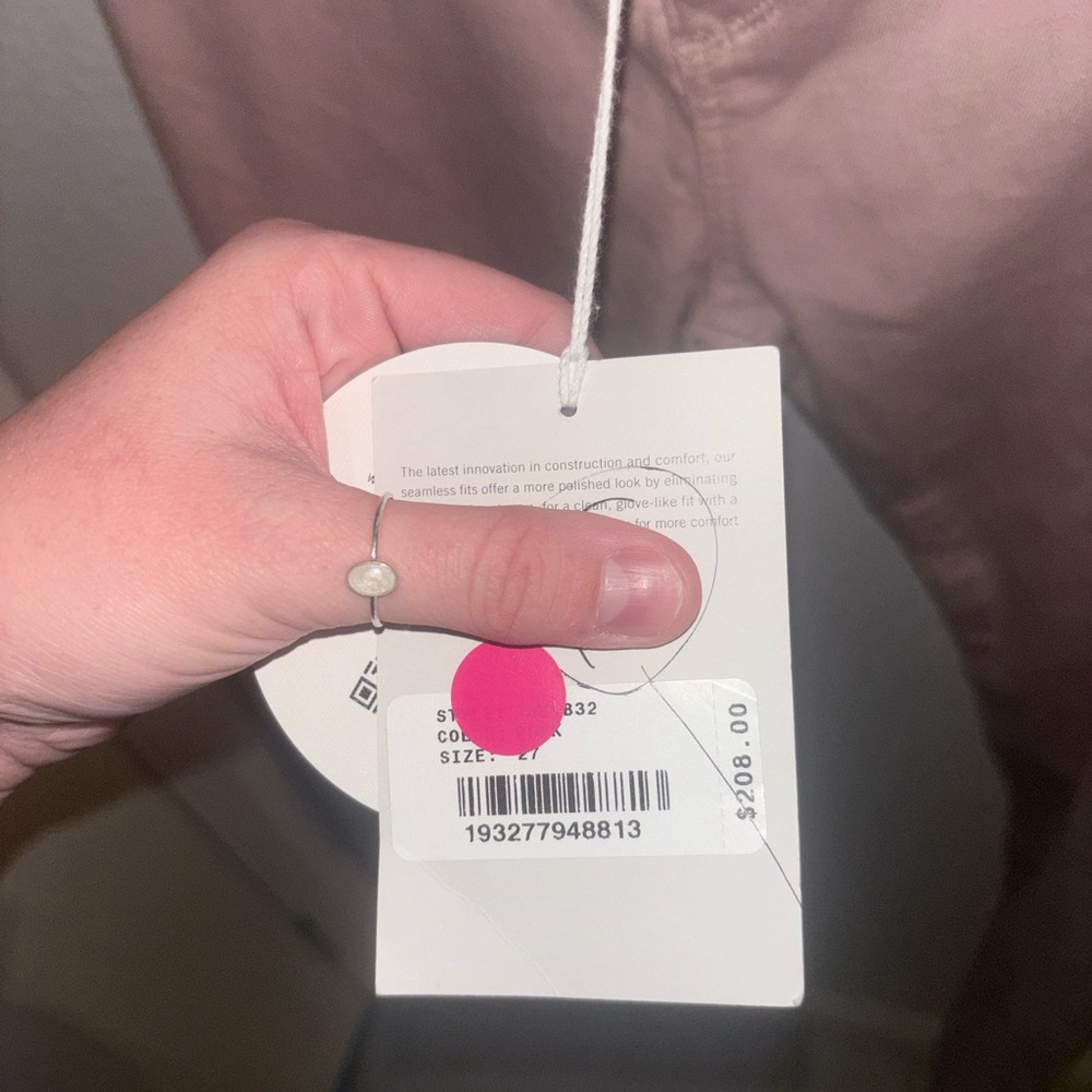 Adriano Goldschmied AG Jeans Women 27 Farrah Pink Blush High Rise Skinny NWT - Picture 3 of 6